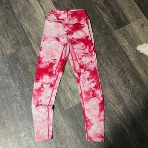 Balance Athletica pink tie dye leggings